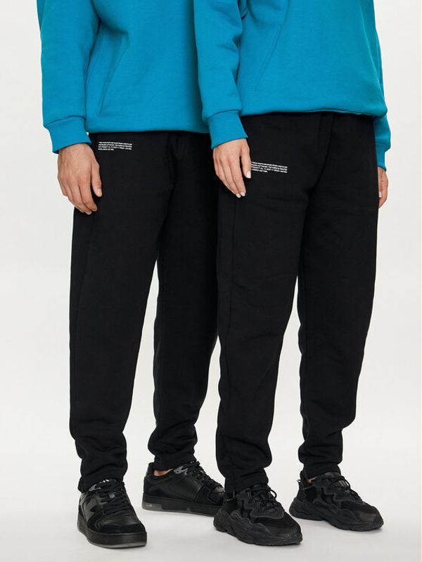 Pangaia Pangaia Donji dio trenerke Archive Recycled Cotton Crna Regular Fit