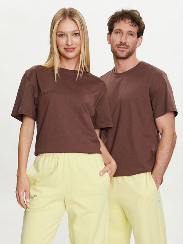 Pangaia Pangaia T-shirt 365 With C-Fiber Smeđa Regular Fit