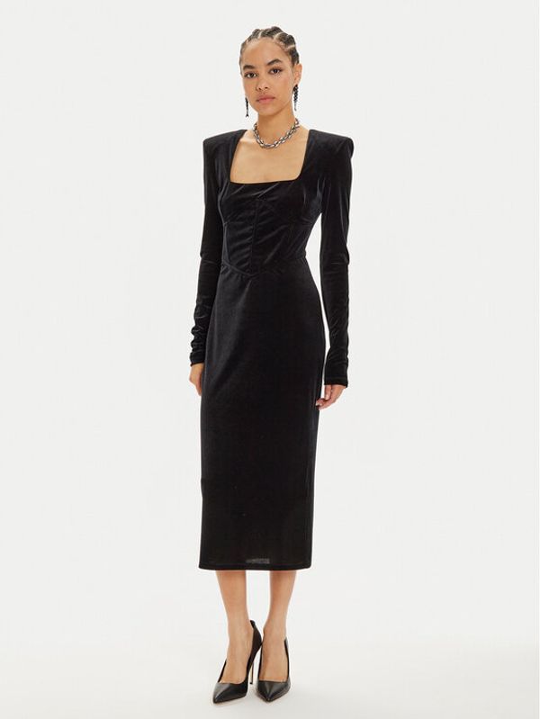 Patrizia Pepe Patrizia Pepe Koktel haljina 2A2827 J230 Crna Regular Fit