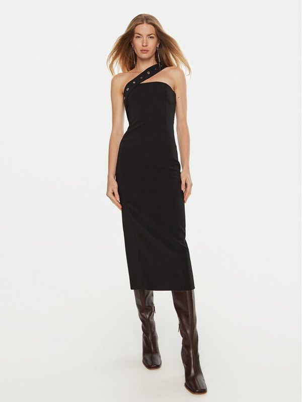 Patrizia Pepe Patrizia Pepe Koktel haljina 8A1400/A6F5-K103 Crna Regular Fit