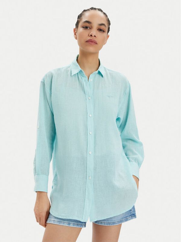 Pepe Jeans Pepe Jeans Košulja Philly PL304803 Plava Relaxed Fit