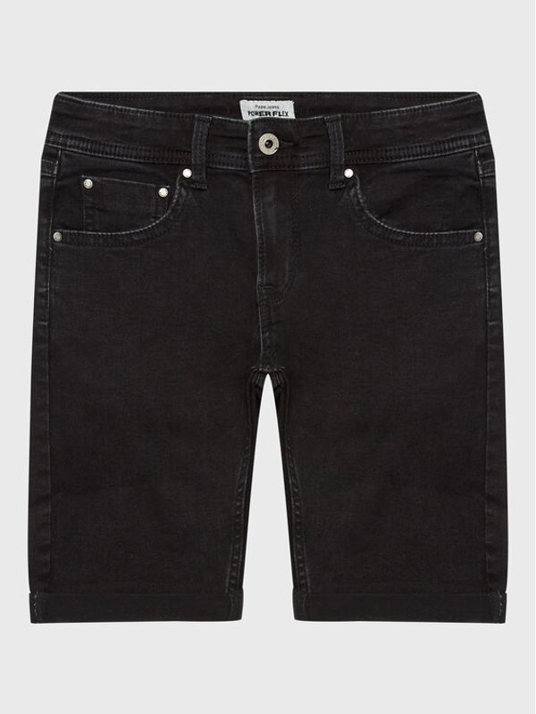 Pepe Jeans Pepe Jeans Kratke traperice Becket Short PB800692XR0 Crna Slim Fit