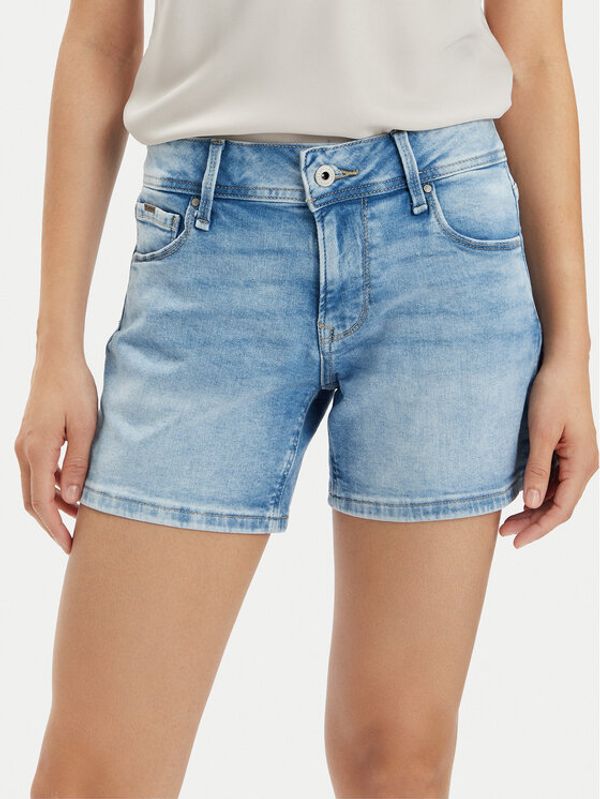 Pepe Jeans Pepe Jeans Kratke traperice Relaxed Short Mw PL801109MP2 Plava Relaxed Fit