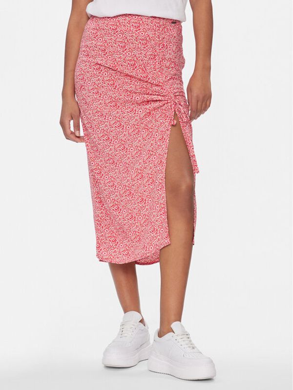 Pepe Jeans Pepe Jeans Midi suknja Blake PL901090 Crvena Regular Fit
