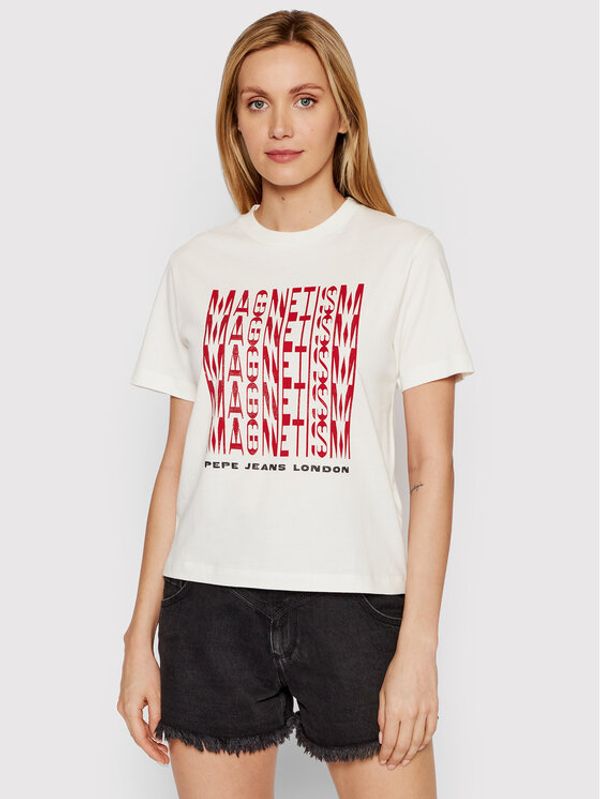 Pepe Jeans Pepe Jeans T-shirt Cassandra PL504343 Bijela Regular Fit