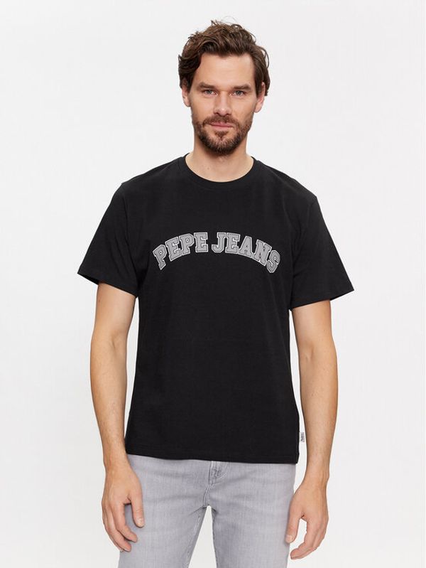Pepe Jeans Pepe Jeans T-shirt Clement PM509220 Crna Regular Fit