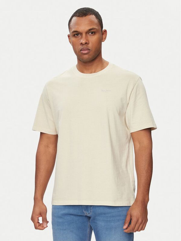 Pepe Jeans Pepe Jeans T-shirt Jacko PM508664 Bež Regular Fit