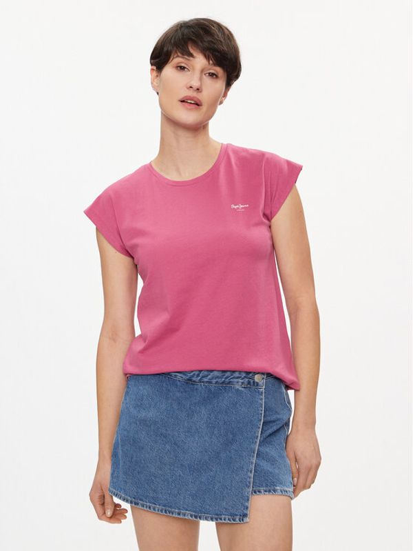 Pepe Jeans Pepe Jeans T-shirt Lory PL505853 Ružičasta Regular Fit