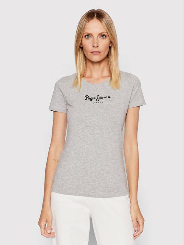 Pepe Jeans Pepe Jeans T-shirt New Virgina PL505202 Siva Slim Fit
