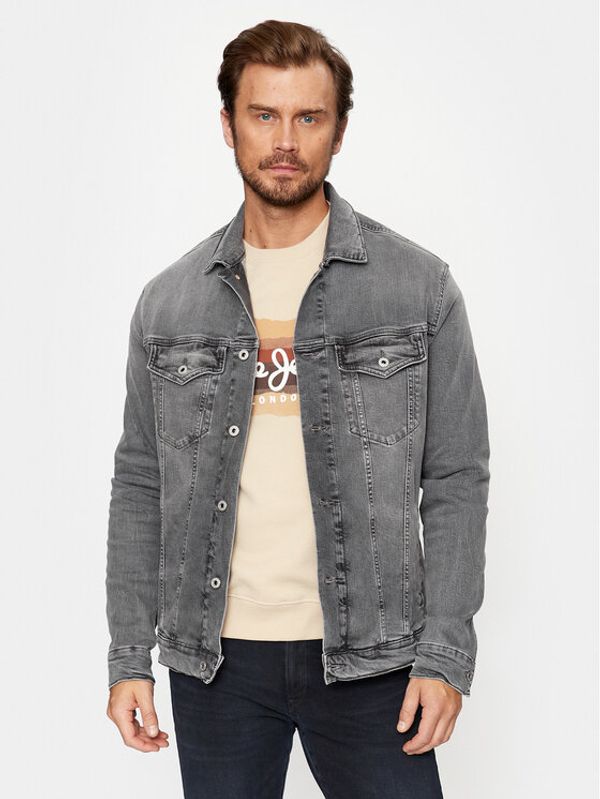 Pepe Jeans Pepe Jeans Traper jakna PM402805 Siva Regular Fit