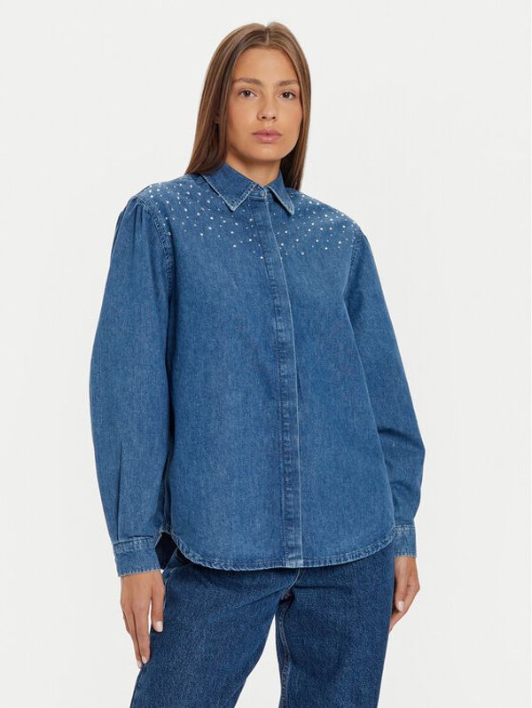 Pepe Jeans Pepe Jeans traper košulja Charlie PL304962 Plava Loose Fit