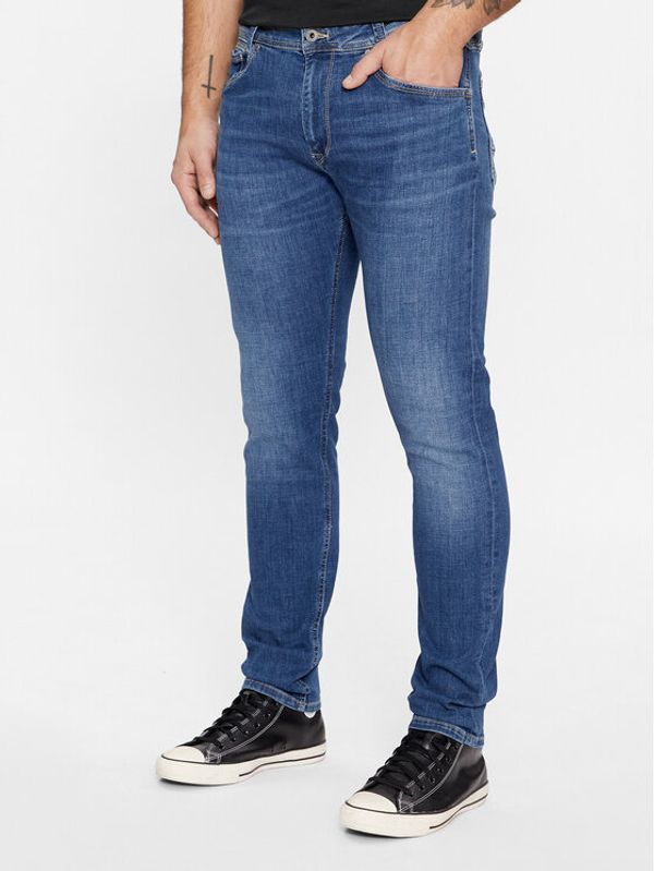 Pepe Jeans Pepe Jeans Traperice Tapered PM207391HT52 Tamnoplava Tapered Leg
