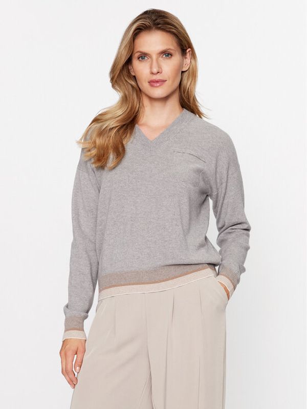 Peserico Peserico Džemper S99496F12K Siva Regular Fit