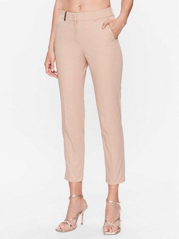 Peserico Peserico Hlače P04718 Bež Regular Fit