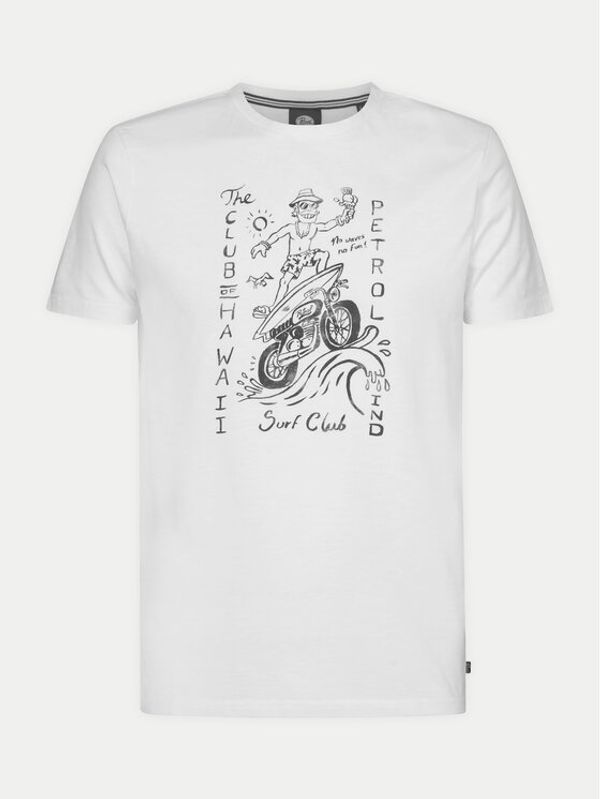 Petrol Industries Petrol Industries T-shirt M-1040-TSR693 Bijela Regular Fit
