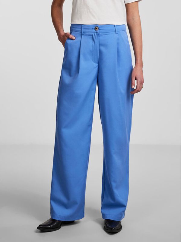 Pieces Pieces Hlače Thelma 17137934 Plava Relaxed Fit