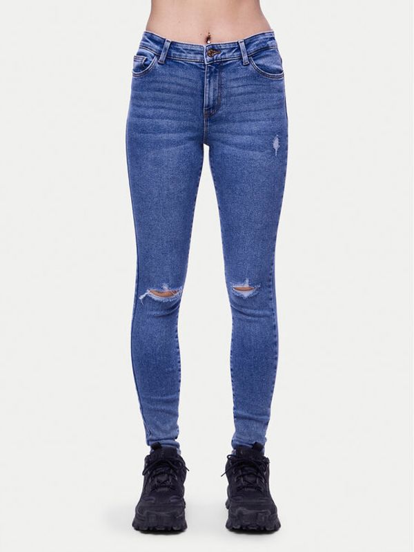 Pieces Pieces Traperice Dana 17148021 Plava Skinny Fit