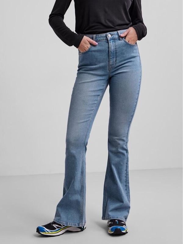 Pieces Pieces Traperice Peggy 17123711 Plava Slim Fit