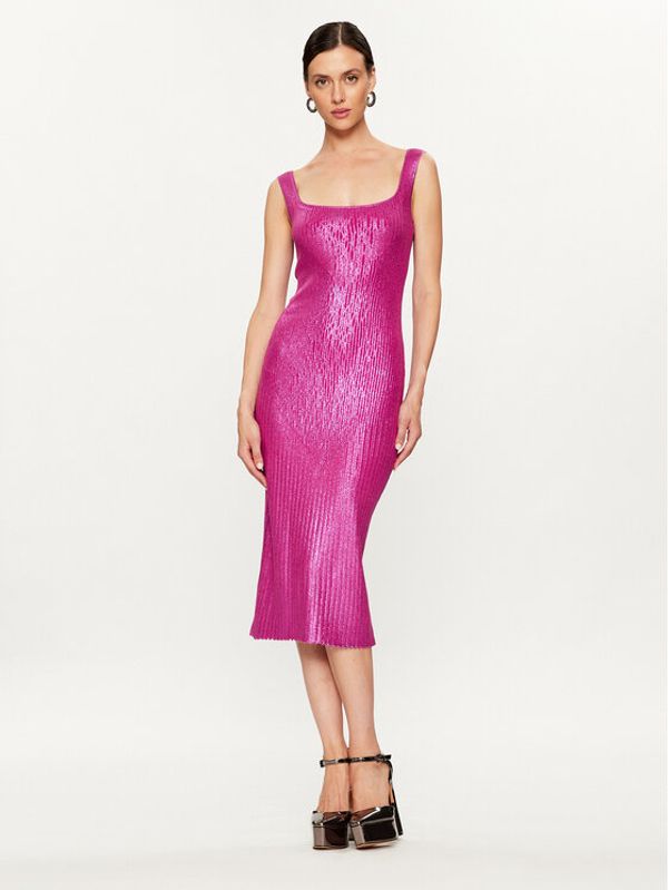 Pinko Pinko Džemper haljina Costina 102211 A1BF Ružičasta Slim Fit