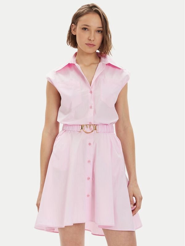 PINKO Pinko Haljina košulja Anaceta 103111 A1P4 Ružičasta Regular Fit