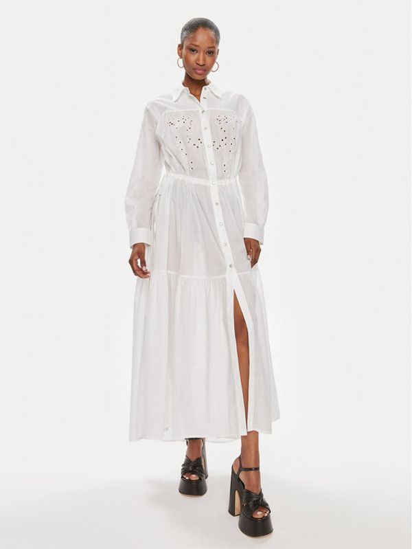PINKO Pinko Haljina košulja Dolce Vita Chemisier . 103728 A1XP Bijela Regular Fit