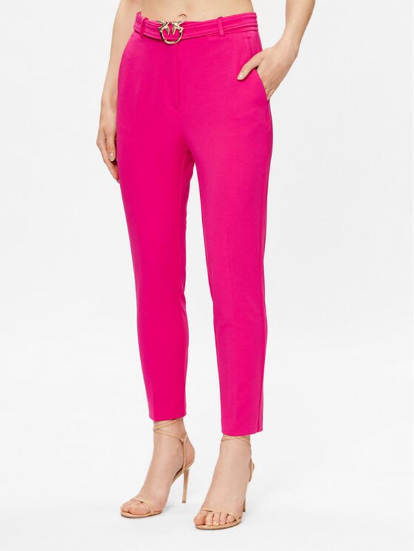 Pinko Pinko Hlače 100309 A0KD Ružičasta Regular Fit