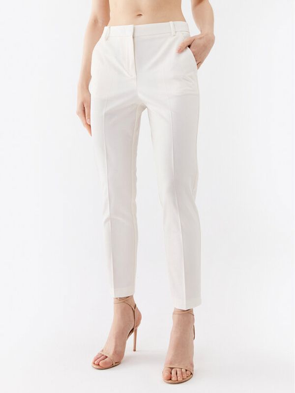 PINKO Pinko Hlače Bello 100155 A0HO Bijela Slim Fit