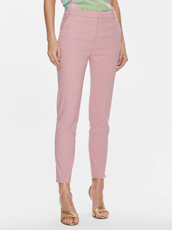 PINKO Pinko Hlače Bello 100155 A0IM Ružičasta Slim Fit