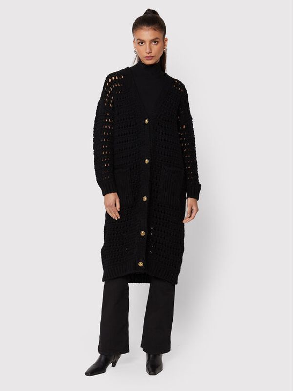 Pinko Pinko Kardigan Mimosa 1G18C6 A0AD Crna Relaxed Fit