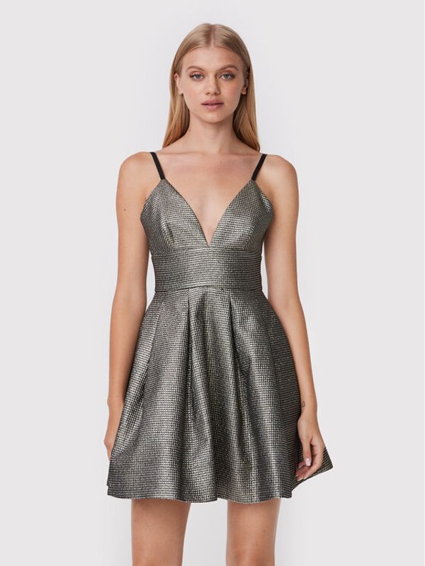 Pinko Pinko Koktel haljina Angelina 1G18F1 A04A Srebrna Slim Fit