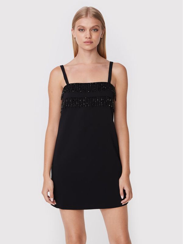 Pinko Pinko Koktel haljina Anica 1G183B 7624 Crna Regular Fit
