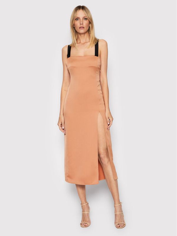 PINKO Pinko Koktel haljina Macadamia 1N13K6 A04E Narančasta Regular Fit