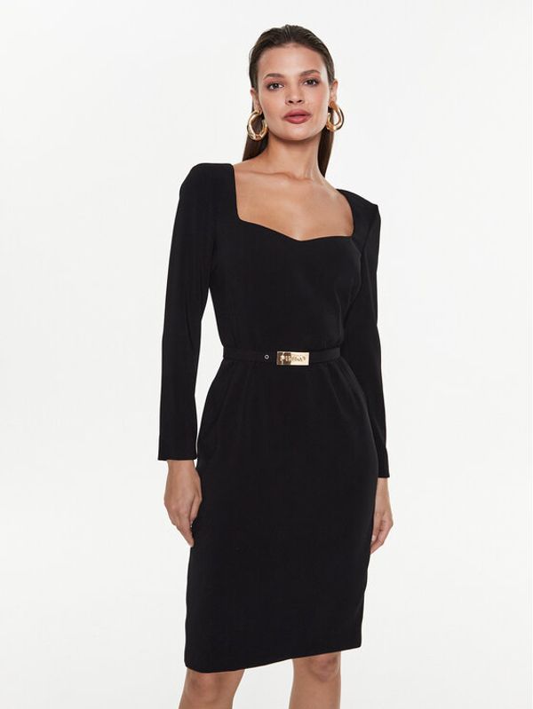 PINKO Pinko Koktel haljina Mendosa 100559 7624 Crna Regular Fit