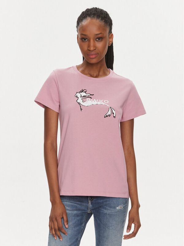 PINKO Pinko T-shirt 100355 A1OC Ružičasta Regular Fit