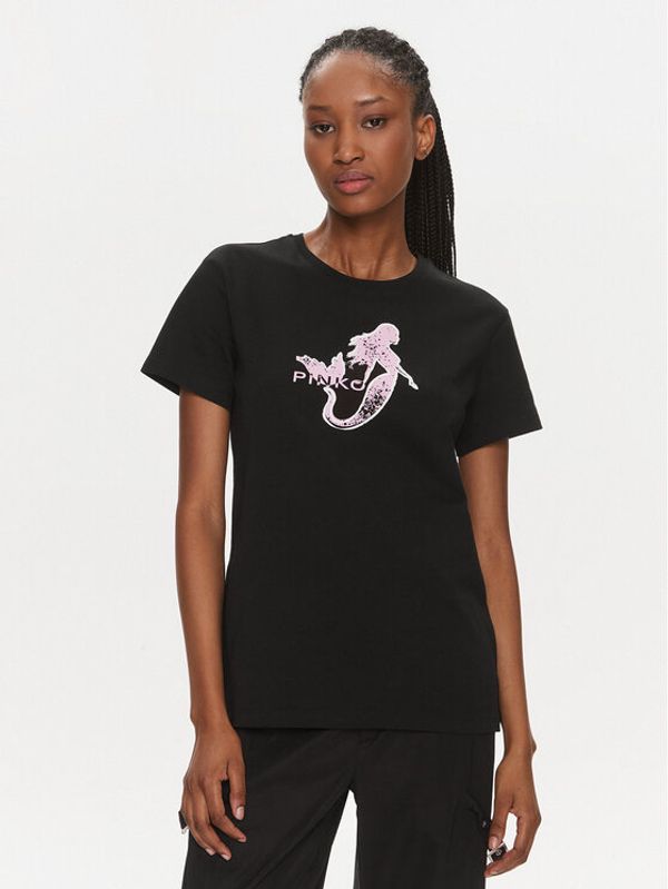 PINKO Pinko T-shirt 100789 A1OC Crna Regular Fit