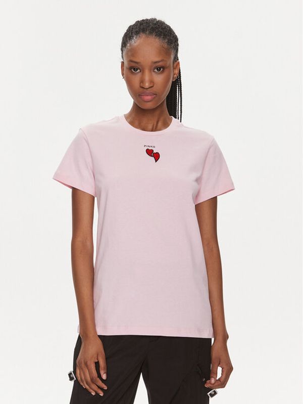 PINKO Pinko T-shirt 100789 A1P8 Ružičasta Regular Fit