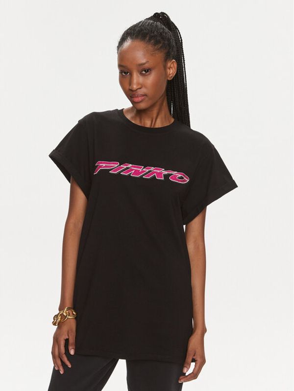 PINKO Pinko T-shirt 103138 A1P7 Crna Relaxed Fit