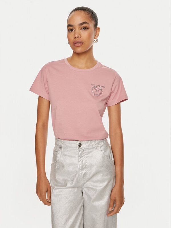 PINKO Pinko T-shirt Nambrone 103320 A24E Ružičasta Relaxed Fit