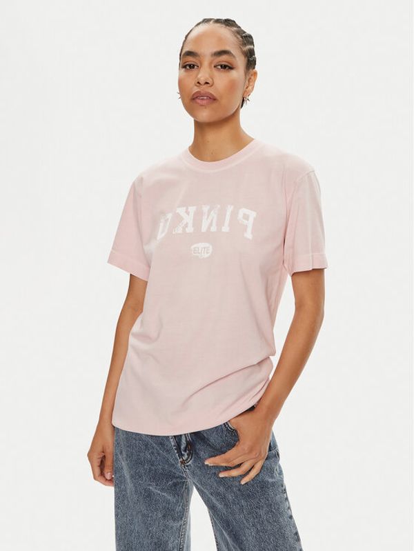 PINKO Pinko T-shirt Tiramisu 104269 A25Z Ružičasta Regular Fit