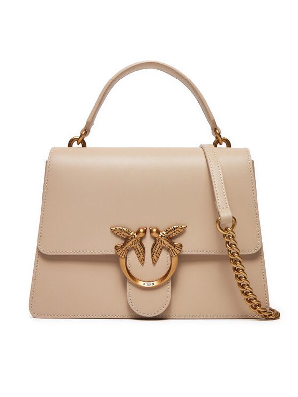 Pinko Pinko Torbica Lowe One Top Handle Classic Light Écru