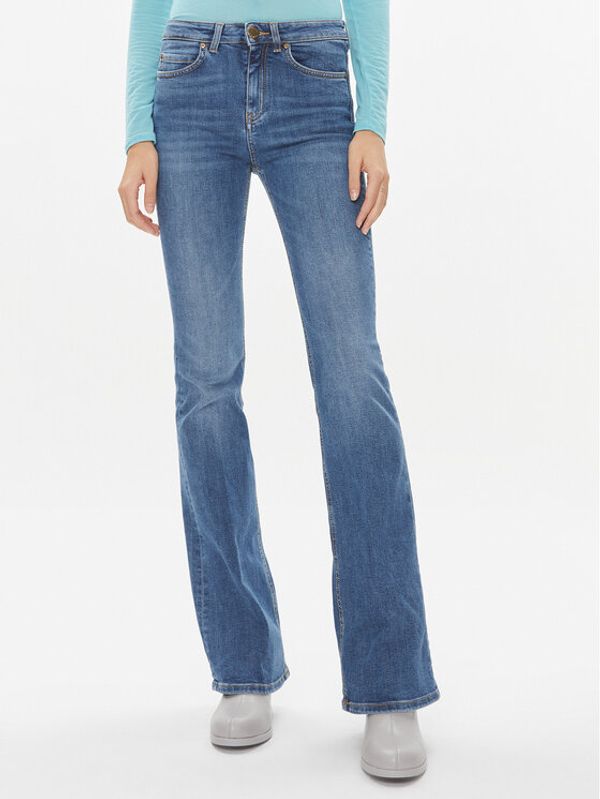 PINKO Pinko Traperice Flora 100561 A0J8 Plava Flared Leg