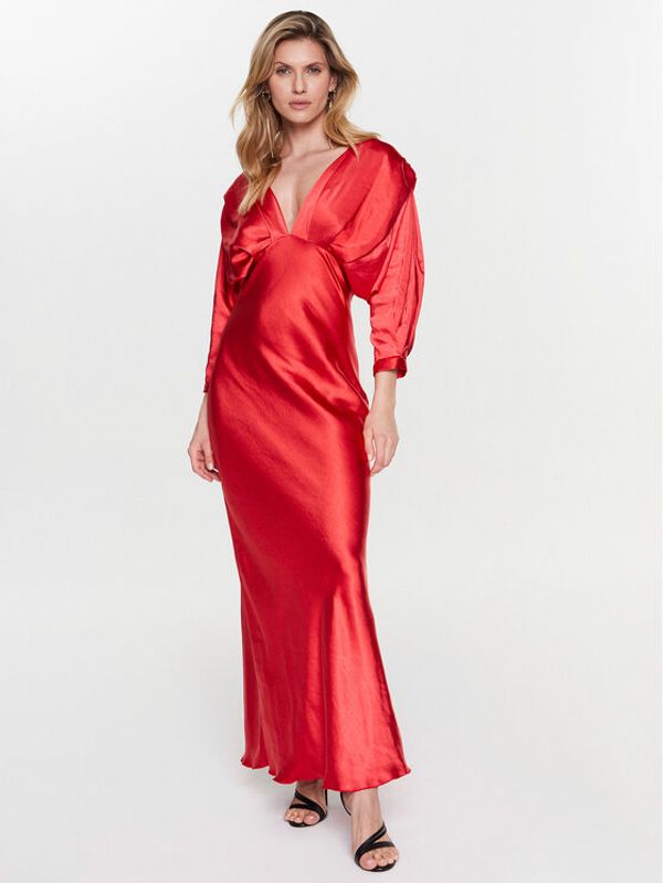 PINKO Pinko Večernja haljina Amarena 101029 Z345 Crvena Regular Fit