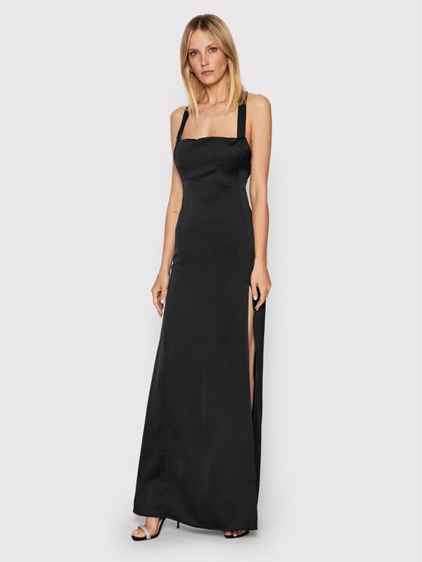 PINKO Pinko Večernja haljina Mandorla AI22-23 PSPG 1N13K5 A04E Crna Regular Fit