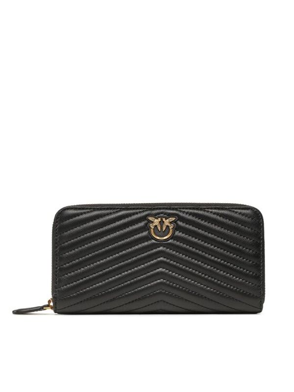 Pinko Pinko Veliki ženski novčanik Ryder Zip Around PE 23 PCPL 100250 A0GK Crna