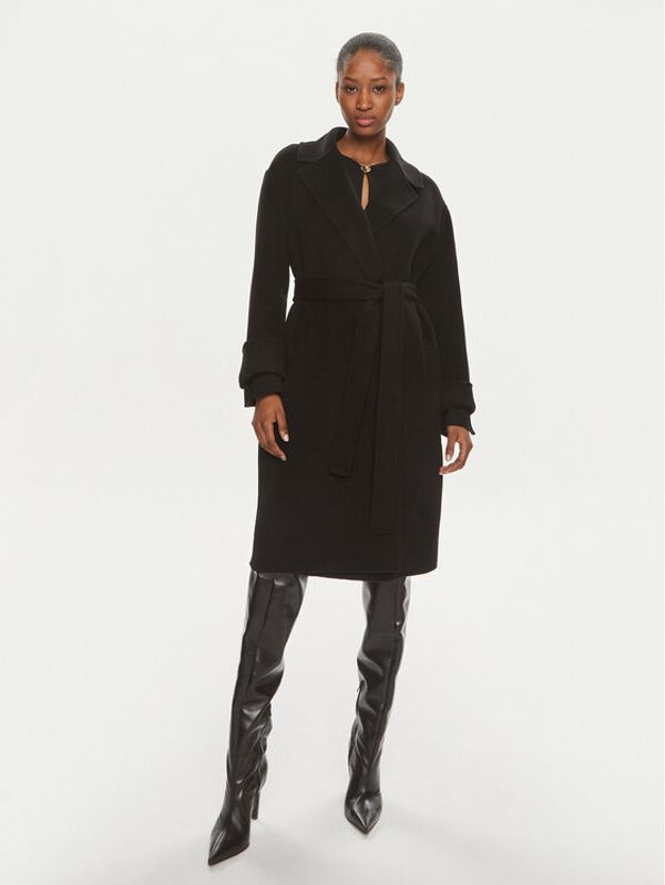 PINKO Pinko Vuneni kaput Editor 101686 Y27P Crna Regular Fit