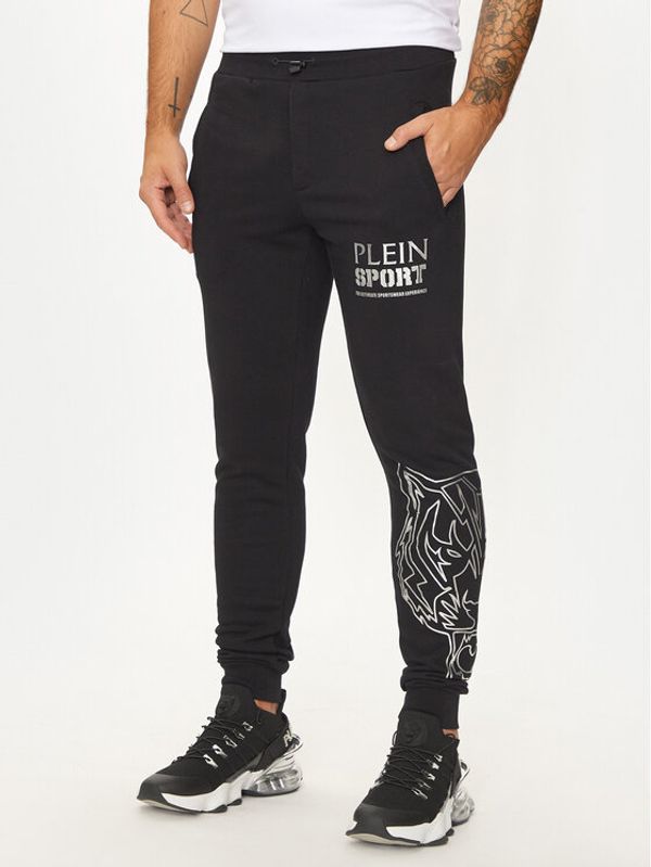 Plein Sport Plein Sport Donji dio trenerke AADC MJT2449 STE003N Crna Regular Fit