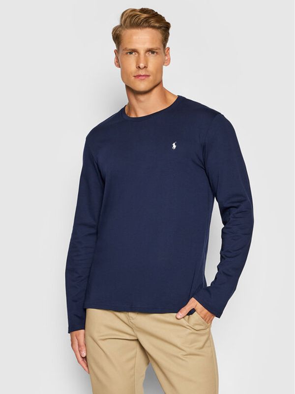 Polo Ralph Lauren Polo Ralph Lauren Majica dugih rukava Sle 714844759002 Tamnoplava Regular Fit