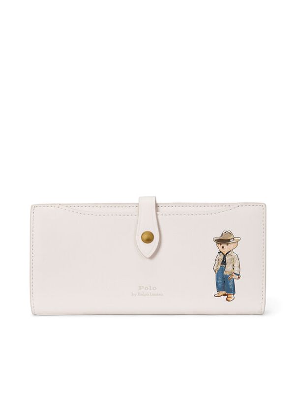 Polo Ralph Lauren Polo Ralph Lauren Veliki ženski novčanik Blpl Snp Wlt 427943236001 Écru