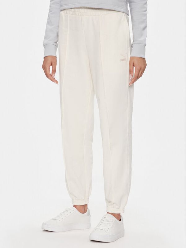 Puma Puma Donji dio trenerke Classic 535685 Écru Relaxed Fit