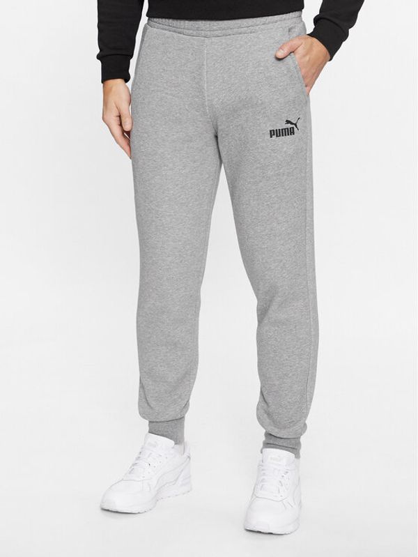 Puma Puma Donji dio trenerke Ess Logo 586714 Siva Regular Fit